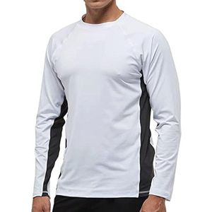 Rash Guard Shirt voor Heren met Lange Mouwen - UV Bescherming, Sneldrogend en Ademend