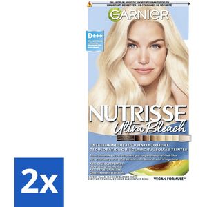 Garnier - Nutrisse Ultra BLonde D+++ - Ontkleuring - Ultra Puur Blond - Super Oplichtend - Permanente Kleur - Voordeelverpakking - 2 stuks