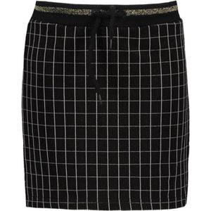 Bampidano-Junior Girls sweat skirt Coosje check/allover print with rib waist MON CHERI -Black Check