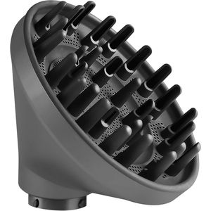 Diffuser Attachment voor Natuurlijke Golvende en Kruidige Haar - Anti-Frizz - Meer Volume - Nieuwe Upgrade Ontwerp (Grijs)