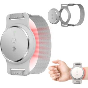 Rood lichttherapieapparaat met massagefunctie voor schouders en polsen - Draagbaar en oplaadbaar