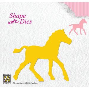 SD107 Nellie Snellen snijmal - Shape Die Horse - paard veulen