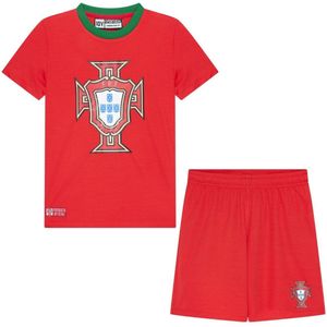 Portugal voetbaltenue kids - Maat 128 - Voetbaltenue Kinderen - Rood