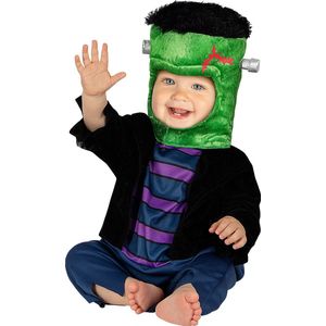 FUNIDELIA Frankenstein-kostuum voor baby - Maat: 69 - 80 cm - Zwart
