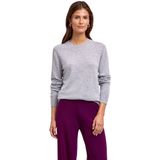 FALKE - Luxury Classic Crew Neck - Kasjmier Trui - Grijs