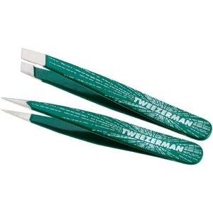 Micro Mini Slant & Point Pincet Set - Perfect voor Precisie Wenkbrauwen