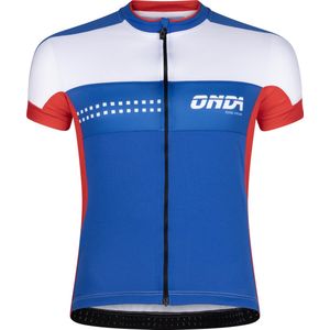 ONDA Fietsshirt korte mouw heren Wit Blauw Rood - Pro Minho - XS