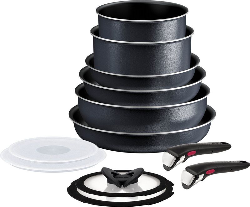 Tefal - Ingenio So Light - Pannenset - 12-delig - Inductie - Stapelbaar - Afneembare Handgrepen - Ruimtebesparend
