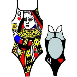 Turbo Queen Of Hearts Zwemkleding Zwart 4XL Vrouw