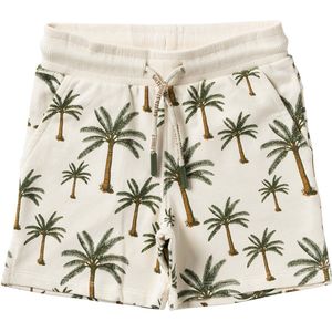 Crown Tree Shorts | Palmbomenprint | Korte broek voor jongens | Maat 86/92 t/m 134/140 | S