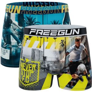 Freegun heren boxershorts - microvezel - 2-pack - maat L - Never stop