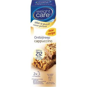 Weight Care 12-uurtjes Maaltijdreep - Cappuccino - 2 stuks