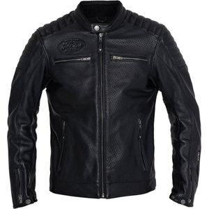 John Doe Leather Jacket Storm Black 2XL - Maat - Jas