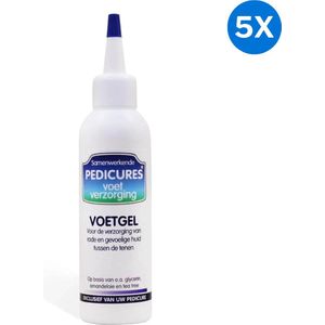 5x Samenwerkende Pedicures Voetgel (voorheen Voetschimmel) Samenwerkende Pedicures - Werkt tegen schimmelinfecties - Hoofdingrediënten: Aloë Vera / Amandelolie