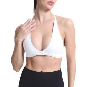Dames Workout Sport BH's - Gewatteerde Low Impact Yoga Crop Top