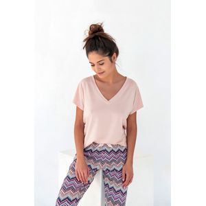 Sensis Pyjama Dames Volwassenen Viscose | Korte Mouw Lange Broek | Zigzag S