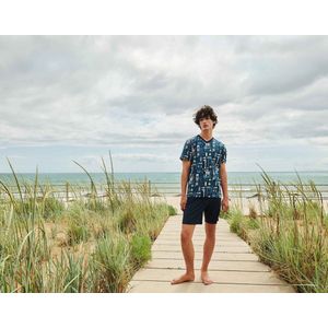 Vamp - Herenpyjama - Blue - 100% katoen - M