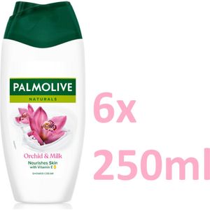 Palmolive Naturals - Douchegel - Orchidee & Melk - 6x 250ml - Voordeelverpakking