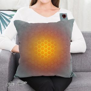 Mrs. Jones USB Verwarmd Kussen met handwarmerzak Flanellen Elektrisch Verwarmd Kussen Wasbare Handwarmer Zitbankkussen met 3 warmtestanden Elektrisch Verwarmingskussen voor Kantoor Thuis Pijnbestrijding - Comfortabel en Warm .