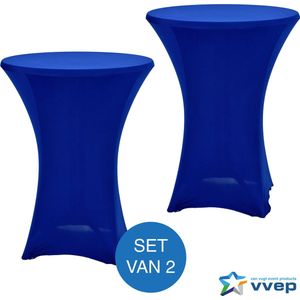 Statafelrok Style - Set van 2 - Ø 85 cm - Blauw