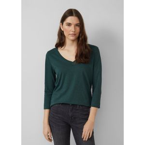 s.Oliver - Shirt - Effen - Katoen - Driekwart Mouw