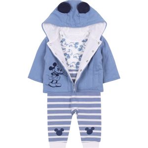 Blauw-witte babyset Mickey Mouse, OEKO-TEX / 68