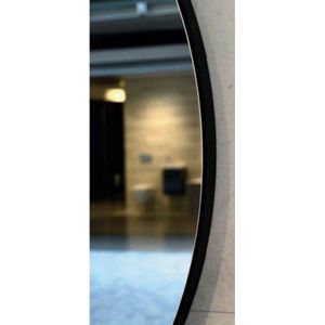 Plieger Nero Round Spiegel Rond - 60cm - Met Zwarte Lijst