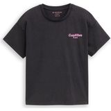 Tom Tailor - T-shirt - Heavy Black - Met Print Voor en Achter