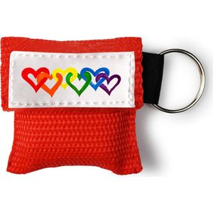 Kiss of Life - Beademingsmasker - Rainbow Love - Rood