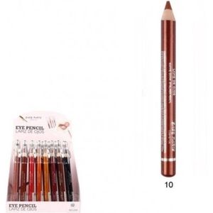 Easy Paris Cosmetics - Jumbo Oogschaduw en Oogpotlood met puntenslijper - Warm Bruin - Nummer 10 - 1 stuks
