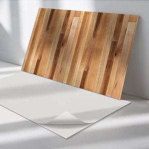 Wallfluent Vinyl Wandpaneel - Natuurlijk houtpatroon Wandpaneel PVC - 120 cm x 60 cm - Beige Vinyl Wandpaneel - Set van 1 - Rechthoekig Wandbekleding Vinyl - Texturen Wandpaneel - Zelfklevend Wandpaneel - Wandpaneel Keuken en Badkamer