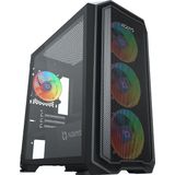 Wezen - PC Behuizing - Lichtgrijs - Gehard Glas - RGB Ventilatoren