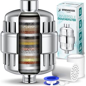 Universele Douchefilter met Extra Filter - 15 Lagen Shower Filter - Anti Kalk Waterfilter - ECO Kraanfilter - Voor Douchekop