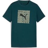 Puma - Ess No. 1 Logo Tee - Kinder T-shirt - Groen