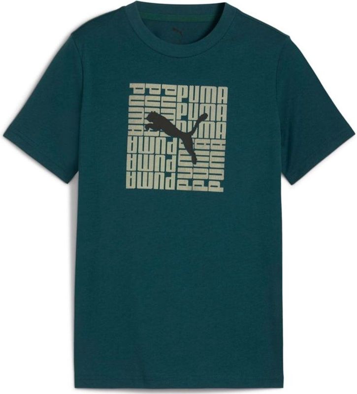 Puma - Ess No. 1 Logo Tee - Kinder T-shirt - Groen