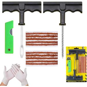 Solacis Bandenreparatieset Auto - Bandenreparatiekit - Proppenset - Bandenreparatieset - Banden Reparatieset Auto - Must Have Voor In De Auto!
