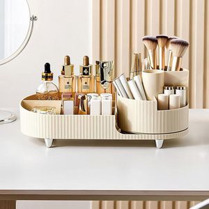 Cosmetic Organiser 360° Rotating Beauty Organiser Multifunctional Cosmetic Storage for Dressing Table Bathroom and Bedroom