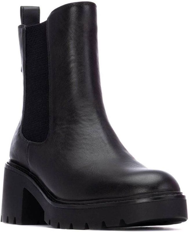 Refresh - 17297403-NEGRO - Enkellaarsjes - Zwart - 3 tot 5 cm - Ritssluiting - Casual