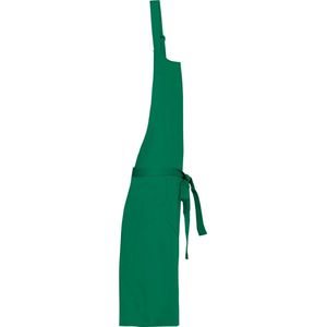 Kariban Katoenen schort met zak K885 - Kelly Green - One size