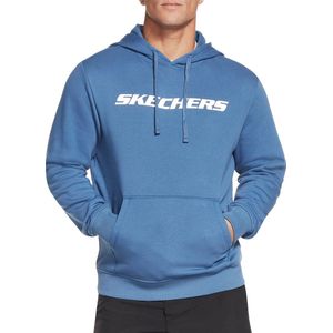 Skechers Apparel Heritage Pullover Hoodie Herensweatshirt met capuchon MHD12 Blauw