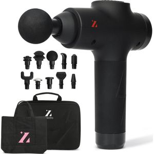 Zavoto - Massage-Gun - Professioneel Spiermassage Pistool - massage apparaat - 10 opzetstukken - inclusief tas - zwart