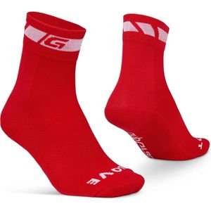 GripGrab - Lente Herfst Fietssokken Thermo Overganssokken - Rood - Unisex - Maat M