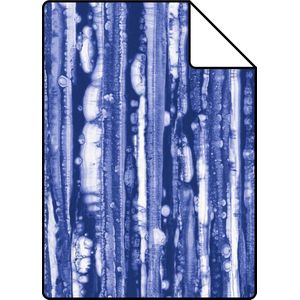 Proefstaal Origin Wallcoverings behang strepen blauw - 26,5 x 21 cm - 347219-S