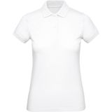 B&C - Damespolo - Biologisch Katoen - Heather Grey - 100% Biologisch Ringgesponnen Piqué Katoen