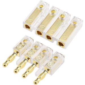 4-weg banaanstekkers 4 mm/45 mm voor 6 mm² kabel dwarsdoorsnede 24V