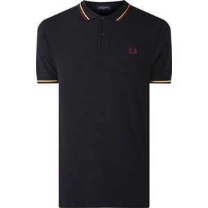 Fred Perry Regular fit polo met getipte boord - Donker Blauw - Maat XS