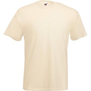 Fruit Of The Loom Heren Valueweight T-shirt met korte mouwen (Natural)
