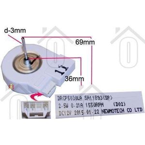 Samsung Motor Ventilator motor RS20, RSH1, RZ60 DA3100146B