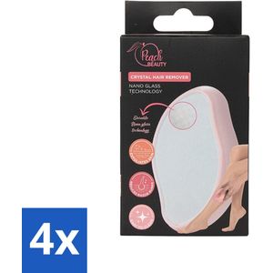 Peach Beauty - Crystal Hair Remover - Ontharen - Dames - Zomer & Vakantie - 1 Stuk - Voordeelverpakking - 4 stuks