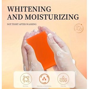 100g Kojic Acid Zeep Bar: Collageen & Vitamine C Verrijkt, Hydraterende Citroengras Geur - Ideaal Voor Gezicht & Lichaam, Geschikt Voor Alle Huidtypen